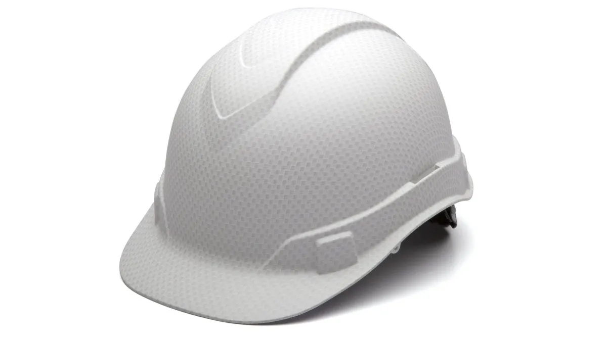 White Ridgeline Cap Style Hard Hat - graphite
