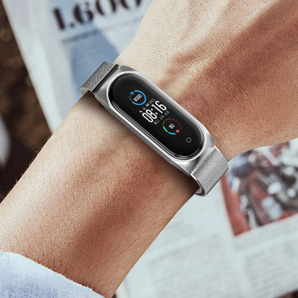 Xiaomi Band 6 /5 | Milanese Watch Band Strap | Black