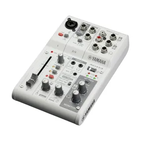Yamaha AG03 Mk2 3-channel Mixer and USB Audio Interface - White