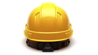 Yellow Hard Hat - Ridgeline Cap (Box of 10)
