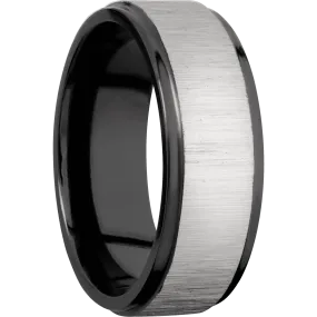 Zirconium with Crosssatinsilver , Polish Finish