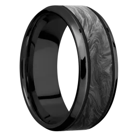 Zirconium with Polish , Polish Finish and Forged Carbon Fiber Inlay